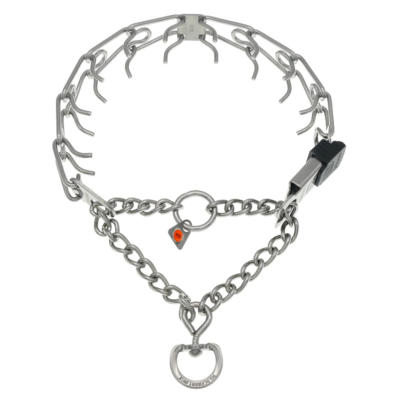 Herm Sprenger Stainless Steel Dog Collar with Quick Release ClicLock Buckle for Small Medium Large Dogs Training Collar for Dogs Made in Germany (23in x 3.2mm) 23in x 3.2mm (neck size up to 19in) - PawsPlanet Australia