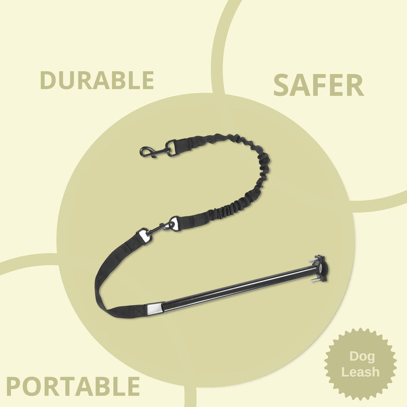 Dog Bike Leash, Dog Hands Leash for Bike Riding, Retractable Attachment for Pet, Quick Install and Remove - PawsPlanet Australia