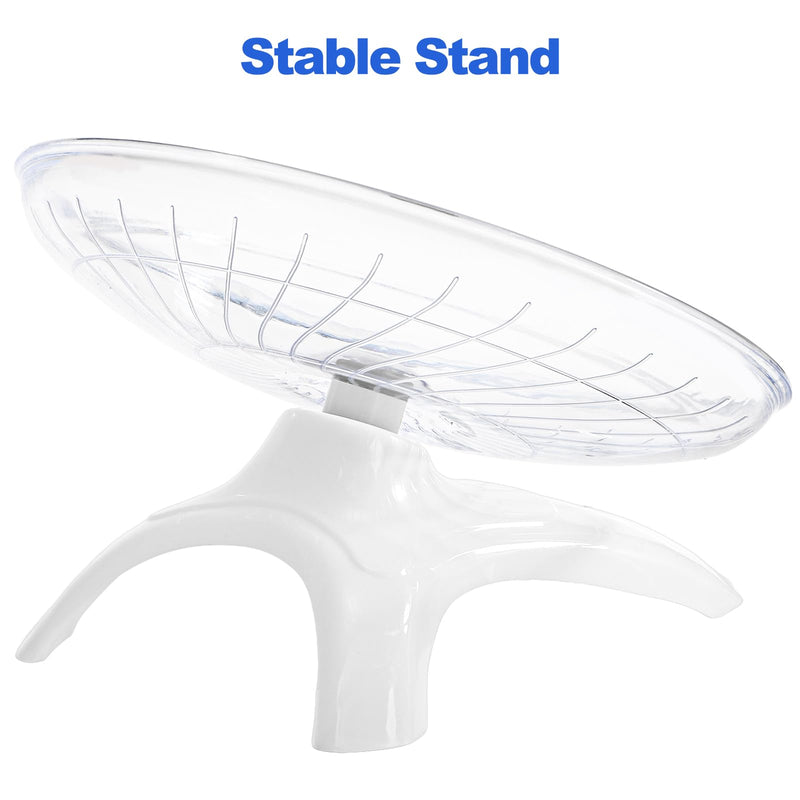 Foraineam 3 Pieces Silent Hamster Wheel, Hamster Flying Saucer, Quiet Spinner Running Exercise Wheels for Dwarf Hamsters, Gerbils, Mice, Hedgehogs, Guinea Pigs and Other Small Pets - PawsPlanet Australia