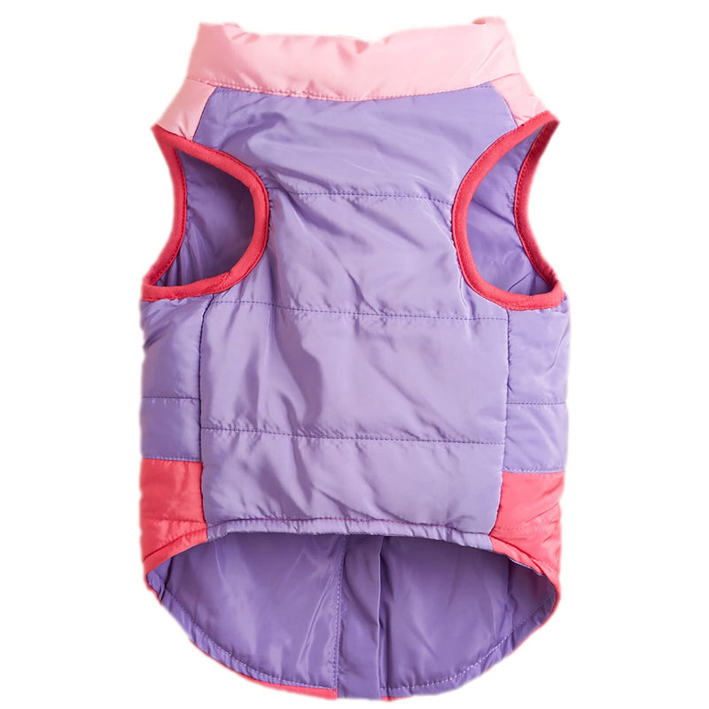 Jecikelon Small Dog Winter Coat Windproof Warm Puppy Jacket Zip Up Dog Snowproof Vest with D-Ring X-Small Y02 Rose