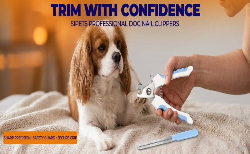 Dog Nails Trimmers and Clippers with Safety Guard & Nail File, Safety Sensor Dog Claw Clipper for Large, Medium, Small Dogs, Cats and Pupplies. Pet Toenail Clipper, Dog Grooming Tool - PawsPlanet Australia