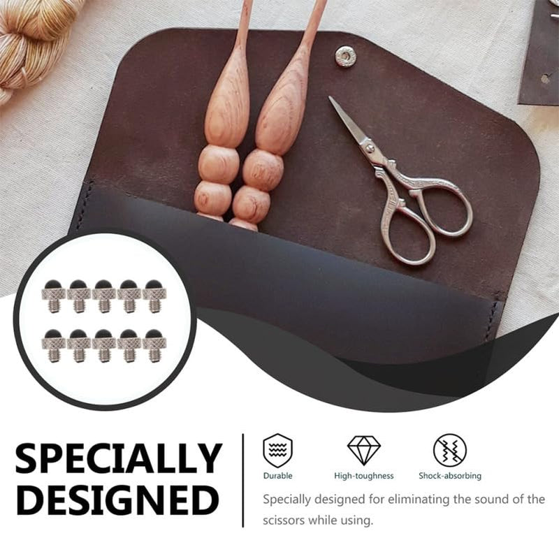 10pcs Hair Scissors Mufflers Bumpers for Quiet Hair Cutting Easy to Install Noise Reduction Accessories for Professional Grooming and Pet Hairdressing Scissors - PawsPlanet Australia