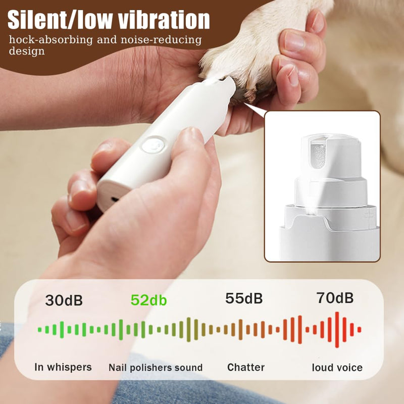 MiOYOOW Pet Beak Grinder, Quiet Bird Nail Trimmer Rechargeable Parrot Nail File with LED Lamp Grooming Tool for Budgerigars,Parakeets,Conure Black - PawsPlanet Australia