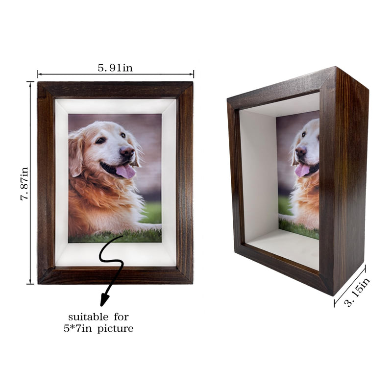 Pet Paw Print Kit with Picture Frame Shadow Box 5x7 for Dogs and Cats Pet Clay Paw Print Impression Kit Keepsake Pet Loss Memorial Sympathy and Remembrance Gifts for Dog Lovers - PawsPlanet Australia