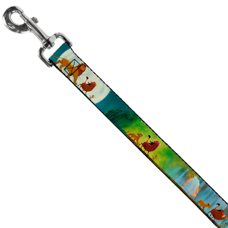 Buckle-Down Pet Leash - Mufasa & Simba JUST CAN'T WAIT TO BE KING/Family Silhouette - 6 Feet Long - 1.5" Wide Multicolor - PawsPlanet Australia