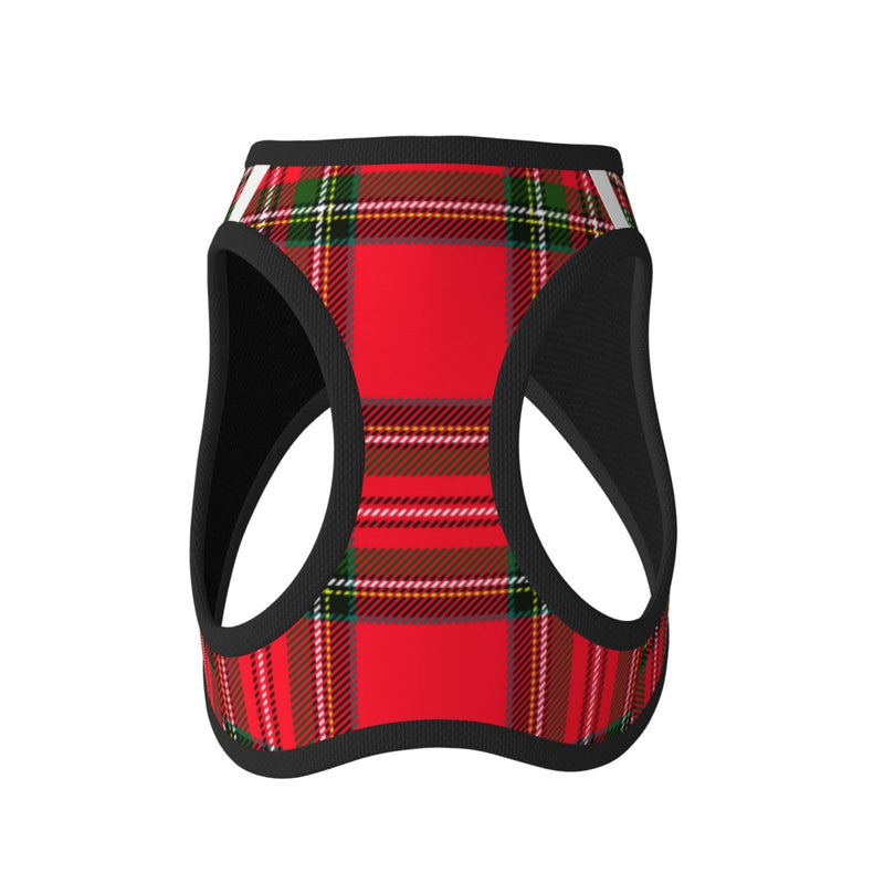Christmas Red Plaid Tartan No Pull Dog Harness and Leash Set – Reflective Vest,Medium,Soft Cute Pet Harness for Small Dogs Xmas Holiday Walking Gear Christmas Red Plaid Tartan M(Chest:17"-19") - PawsPlanet Australia