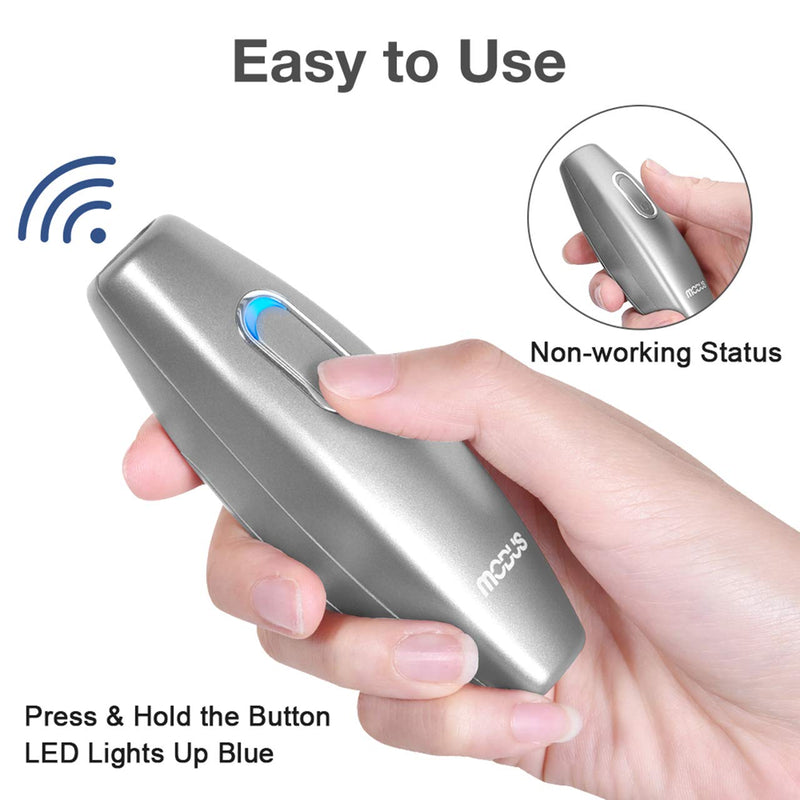 MODUS Bark Control Device - Anti Barking Device, 2-in-1 Dog Training Tool, 16.4 Ft Large Control Range, Safe to Use, Dog Silencer Dogs, Ultrasonic Dog Whistle Indoor&Outdoor Silver - PawsPlanet Australia