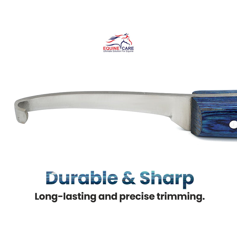 Hoof Knife Right-Handed - Super Sharp J2 Steel Narrow Blade, Ergonomic Sheet Handle - Professional Farrier Tool for Horse, Cow, Goat Hoof Trimming & Shoeing - Farrier Supplies - PawsPlanet Australia
