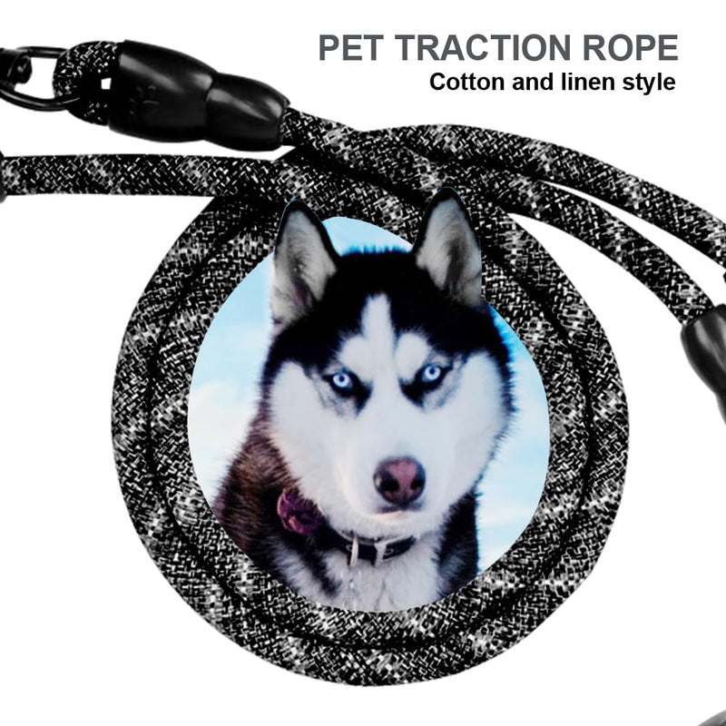 Dual Dog Leash, Reflective Heavy Duty Two Dog Leash for Small Medium Large Dogs, 2 Dog Leashes, 360° Swivel Tangle Free with Comfortable Handle, Support Add to Multiple Rope, Black Double Leashes - PawsPlanet Australia