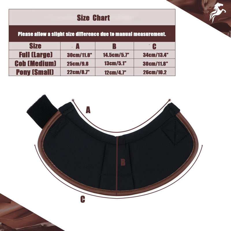Jeereal No Turn Bell Boots Hoof Protection,Shock Absorbing, Water-Repellent,with Anti-Spin Fastening System |Neoprene,Waterproof Cloth,Genuine Leather (Coffee, Cob (Medium)) Cob (Medium) Coffee