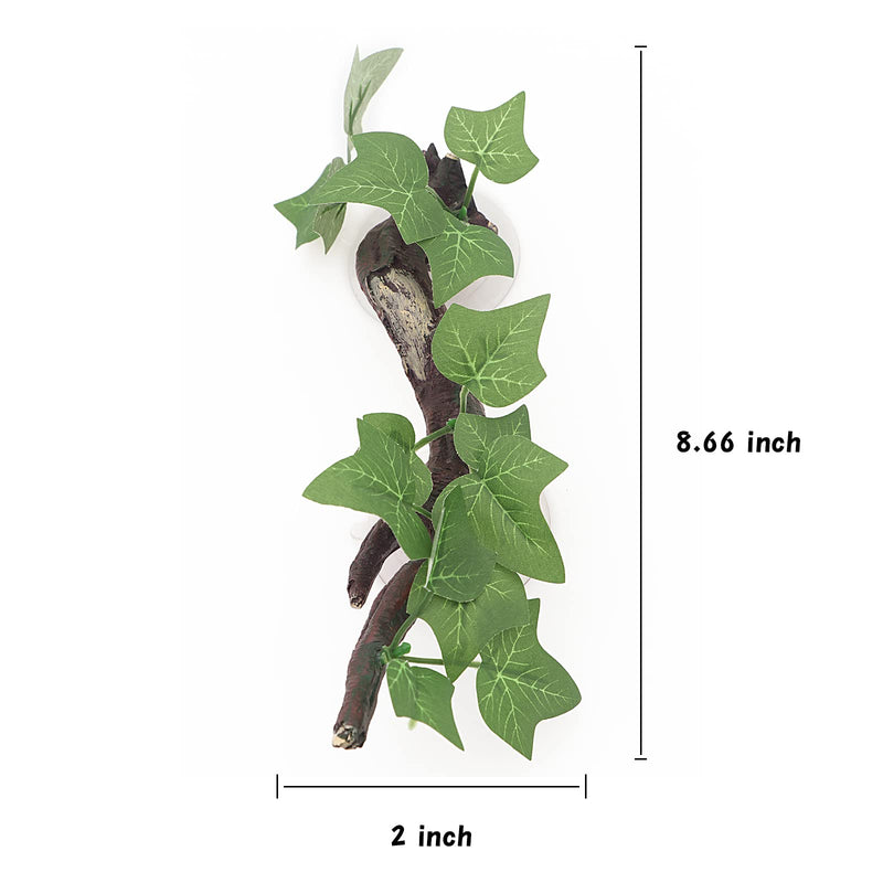 AQUA KT Reptile Corner Branch Terrarium Plant Decoration with Suction Cup for Amphibian Lizard Snake Climbing Climbing Branch - PawsPlanet Australia