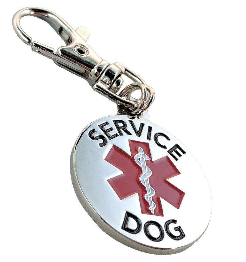 Service Dog Collar & Emotional Support Animal (ESA) Collar with Metal ID Tag + 3 Information Cards – Adjustable Heavy-Duty Nylon | ALL ACCESS CANINE Service Dog (collar and tag) M (14-20") - PawsPlanet Australia