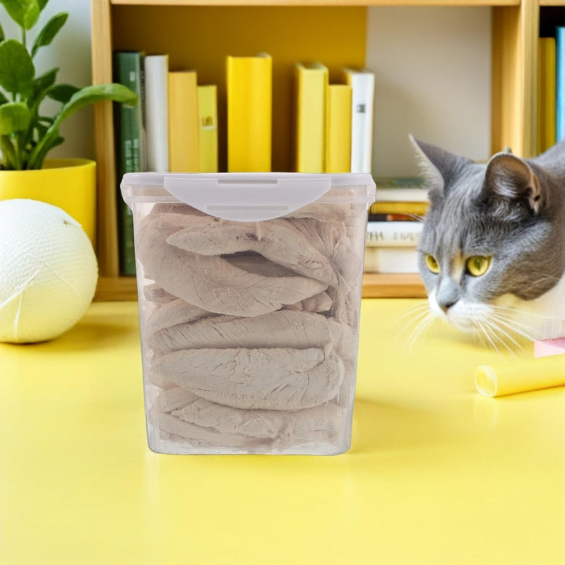 Kichvoe Freeze Dried Cat Treats 500 g - Protein-Rich Chicken Snacks for Dental Care and Chewing Fun Stomach-friendly Treats for Kittens and Cats Small Dry Treats for Healthy Teeth