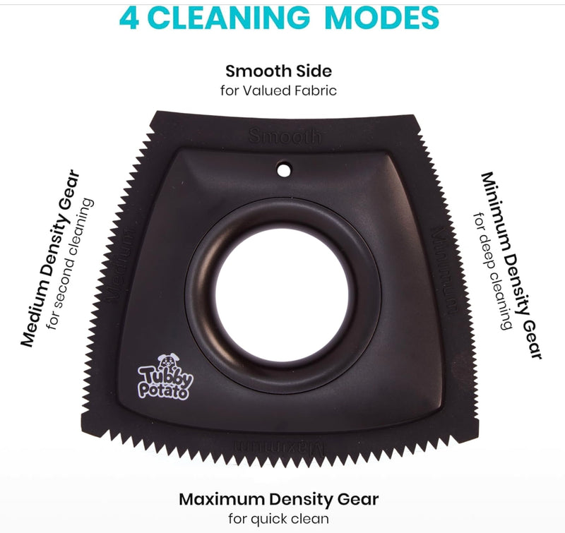Tubby Potato™ Pet Hair Remover – Trapezoid Rubber Tool for Car Detailing, Carpet, Couch & Furniture | Dog & Cat Hair Remover for Car Interior, Upholstery, and Lint Cleanup - PawsPlanet Australia