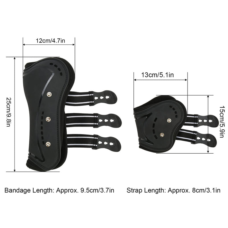 Zerodis Horse Boots, Lightweight Horse Tendon Boots Breathable Wearproof Fetlock Boots with Adjustable Buckle Brace Guard Boots for Horse Boots Pairs of 2 (Large) Large - PawsPlanet Australia