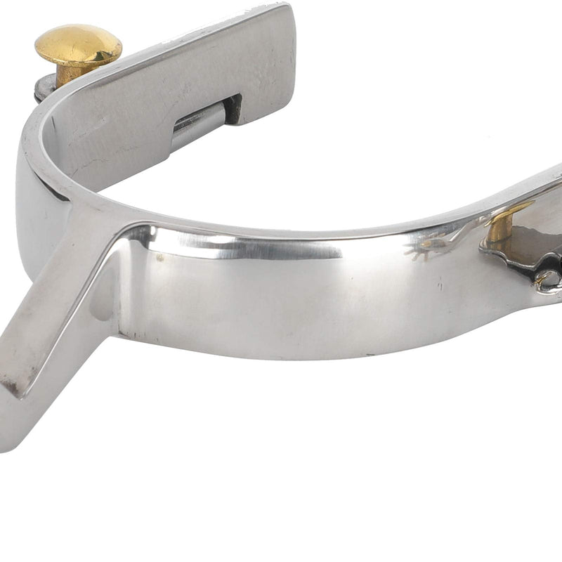 Zerodis Horse Spurs, 1Pair Stainless Steel Western Cowboy Spurs Exquisite Gear Spurs Equestrian Gear Accessories - PawsPlanet Australia