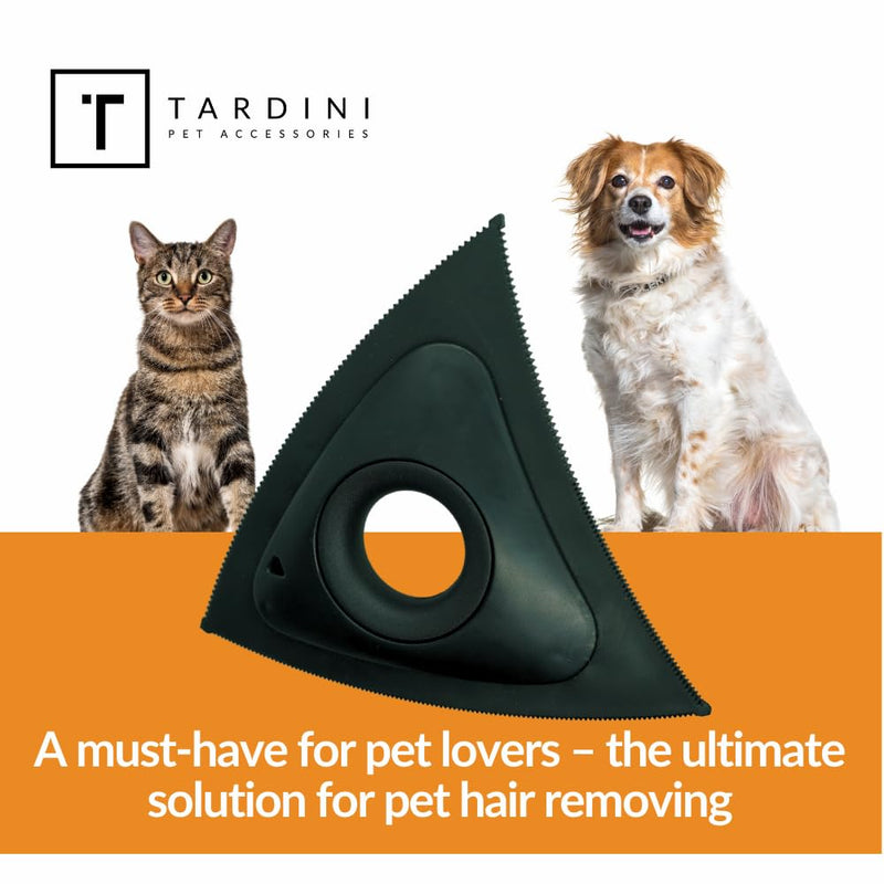 Pet Hair Detailer for Car & Home- Pet Hair Remover for Interior Car Detailing Kit- Triangle Cat & Dog Hair Removal Tool- Car Cleaning Kit- Washable Pet Hair Removal Tool for Couch, Furniture, Carpet Black - PawsPlanet Australia