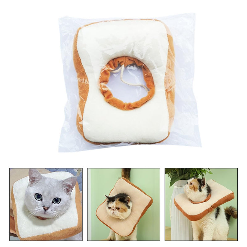 Cabilock bread-shaped cat collar made of cotton. Lightweight and soft cat collar. Protects wounds. Effective in the recovery of pet cats. Easy to put on.