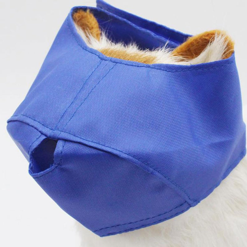 UKCOCO Eye Mask Sticky S and L Bite-Proof Dog and Cat Mask Made of Nylon Straps with Small Hole Design Easy to Use Size for Bathing and Manicure