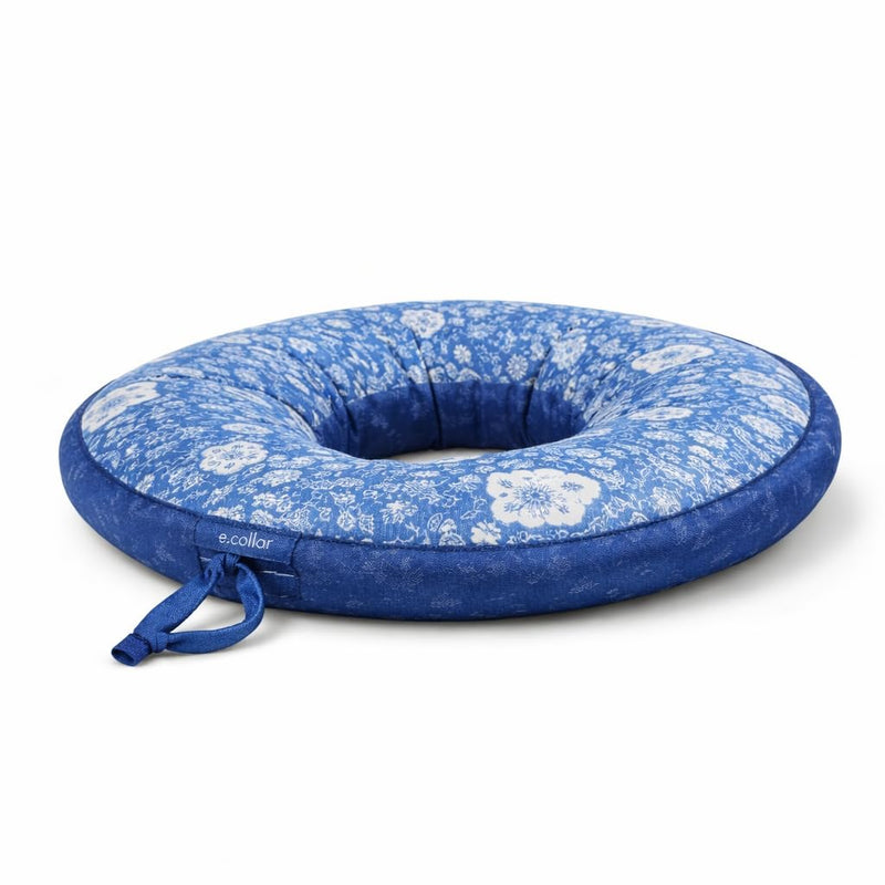 JorVet Soft-Nylon E-Collar for Cats & Dogs | Waterproof Recovery Collar Alternative | Prevents Licking, Chewing & Easy to Eat, Drink, Sleep & Move Comfortably | Blue | Small