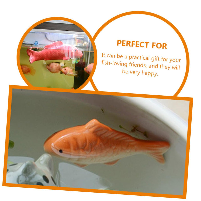 SUPVOX 2pcs Bathtub Floating Fish Ornaments Fake Aquarium Fish Figurine Aquarium Decorations Fish Tank Garden Indoor Garden Fish Tank Fountain Decor Artificial Fish Koi Fish Ceramics - PawsPlanet Australia
