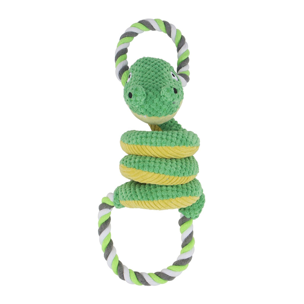 Pet Sounding Toys Animal Plush Chew Dog Interactive Bite Resistant for Small Large Dogs Puppy Molar Cleaning Teeth Knotted Rope Toy Pet Relieve Boredom Training Supplies,Crocodiles green - PawsPlanet Australia