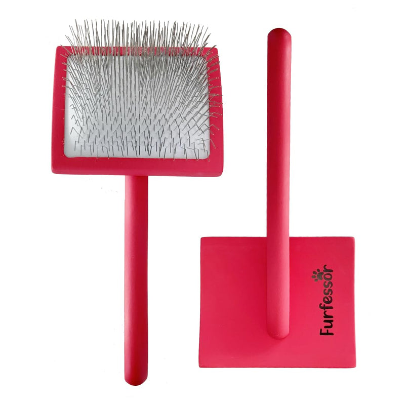 Professional Large Slicker Brush for Dogs (Goldendoodles, Labradoodles, Poodles, Golden Retrievers and more) Pet Grooming Brush with Long Stainless steel Pins for Dematting - PawsPlanet Australia