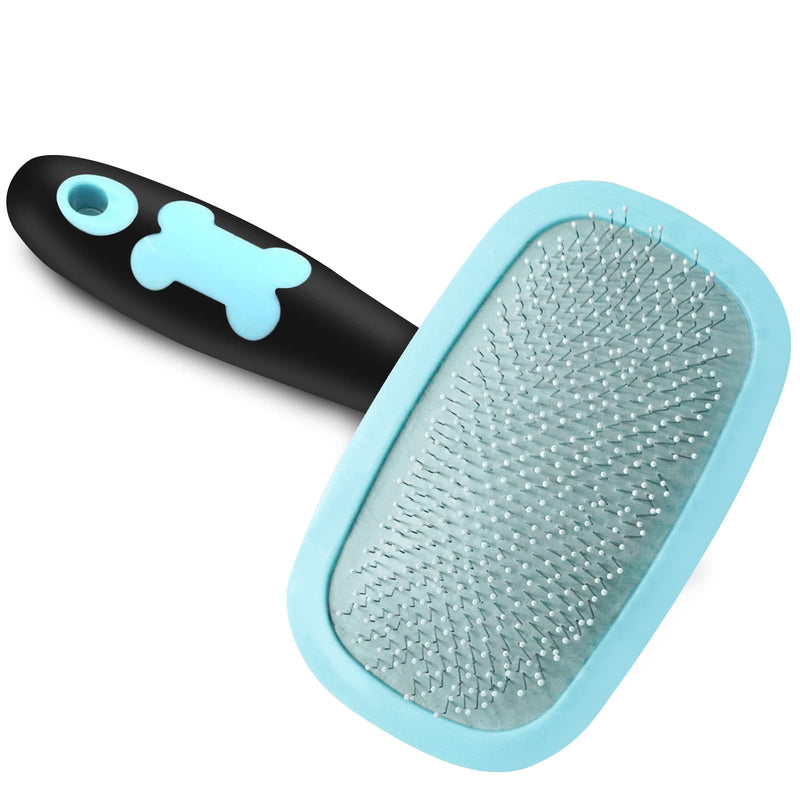 Slicker Brush, PETPAWJOY Dog Brush Gently Cleaning Pin Brush for Shedding Dog Hair Brush for Small Dogs Puppy Yorkie Poodle Rabbits Cats - PawsPlanet Australia