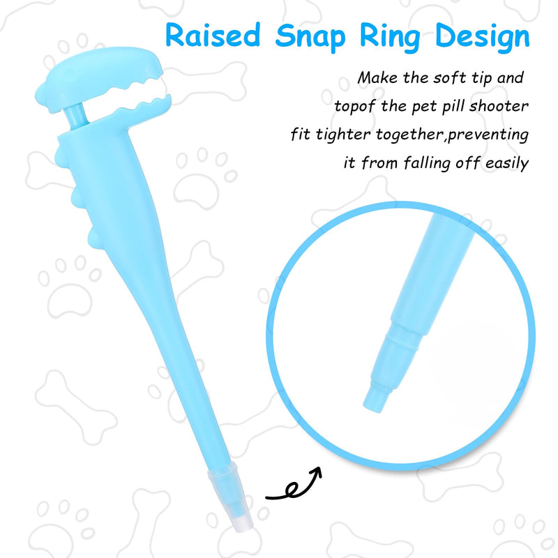 Pet Pill Shooter for Cat Safe Easy Pill Popper Pet Medical Feeding Dispenser Tool Dog Piller Medicine Feeder with 2 Premium Soft Silicone Tips for Cats Puppies and Small Animals - PawsPlanet Australia