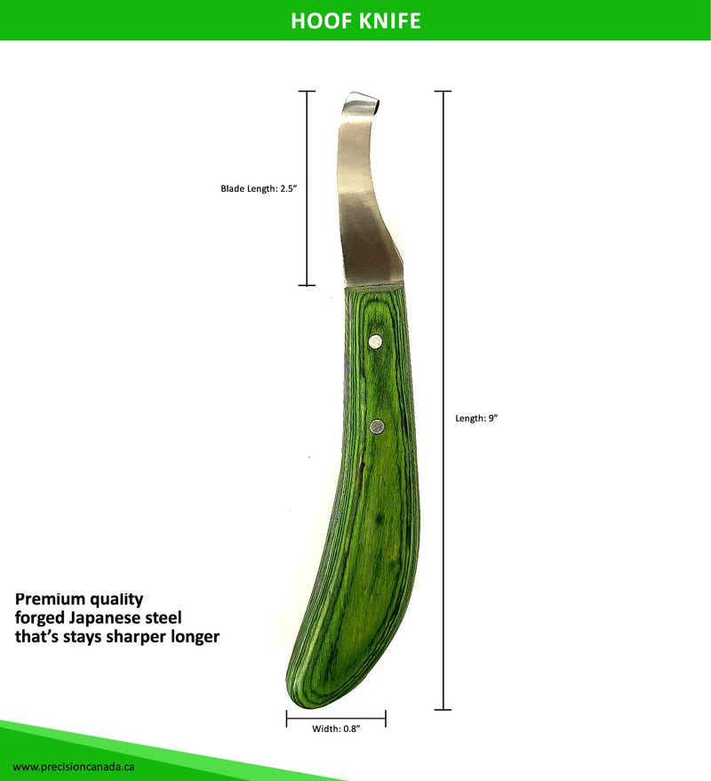 Farrier Tools Super Sharp Hoof Knife - Green and Black Hoof Knife - PawsPlanet Australia
