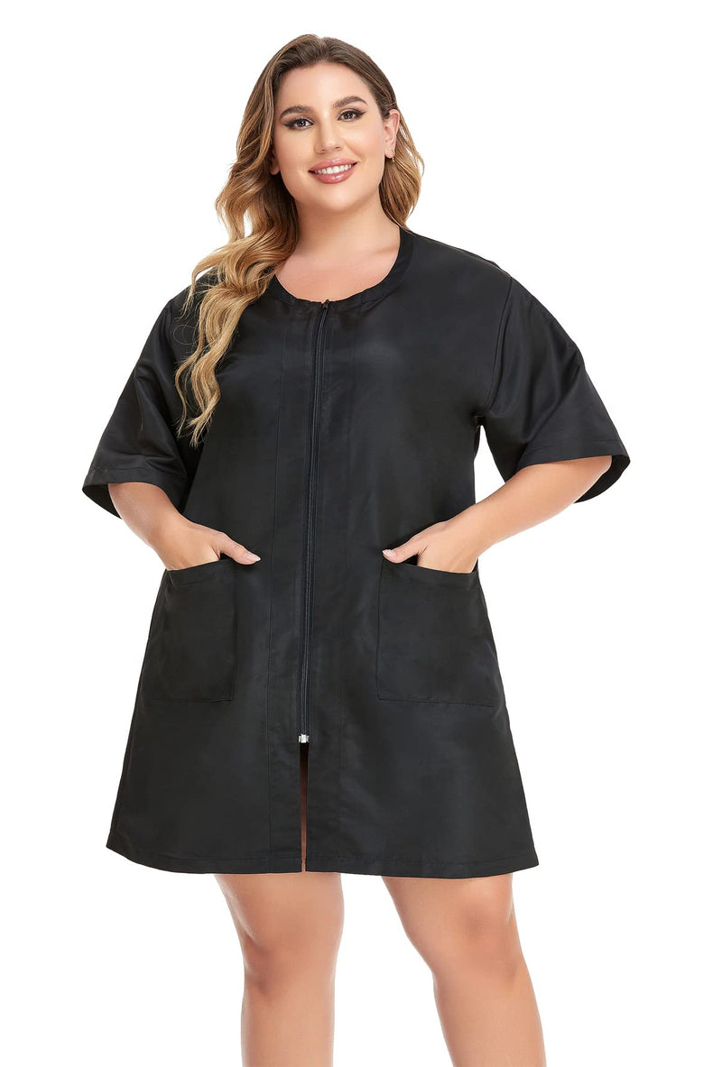 PERFEHAIR Hair Stylist Dog Grooming Smocks for Women and Men, Barber Vest Smock for Salon, Pet Groomer, Nail Tech-Black - PawsPlanet Australia