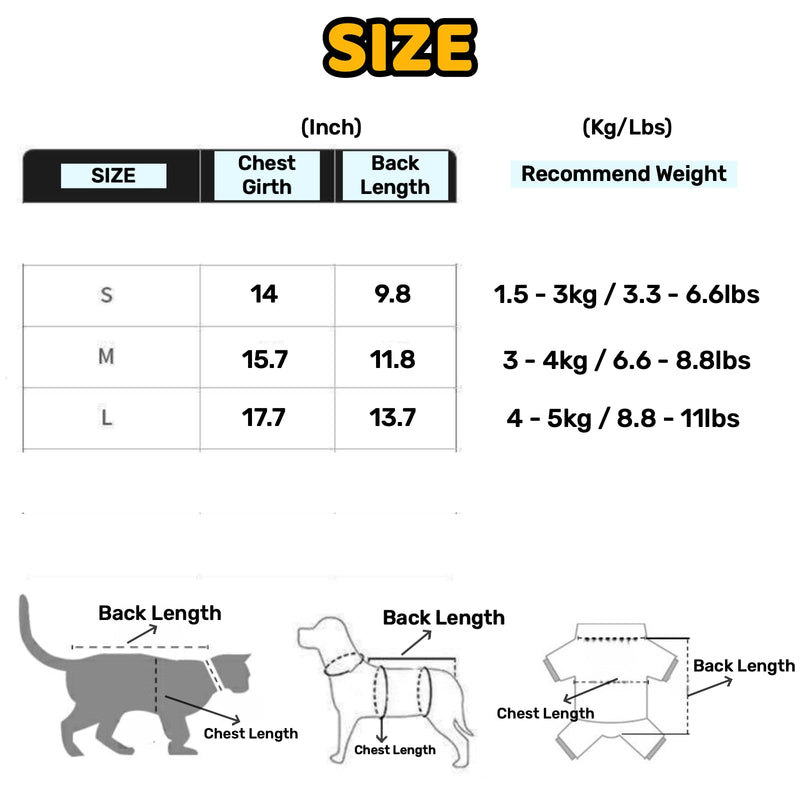 Cute Cat Sweaters Warm Cotton Plush Dog Apparel & Accessories Pink Kitten Turtleneck Sweaters for Indoor Cats and Small Dogs with Pet Laundry Bag (M (6.6-8.8lbs)) M (6.6-8.8lbs) - PawsPlanet Australia