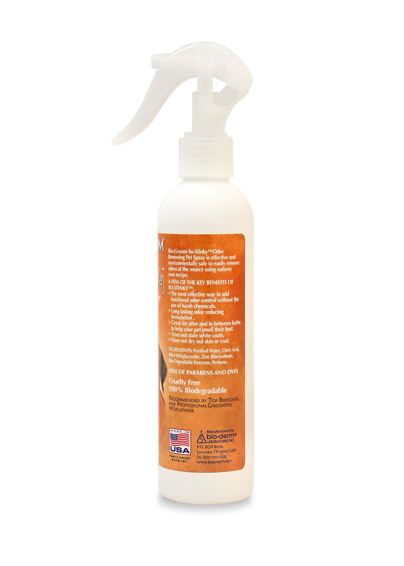 Bio-groom So-Stinky Scented Odor Remover Pet Spray - Dog Bathing Supplies, Cat & Dog Grooming Supplies, Cruelty-Free, Made in USA - 8 Fl Oz 1-Pack 8 Fl Oz (Pack of 1) - PawsPlanet Australia