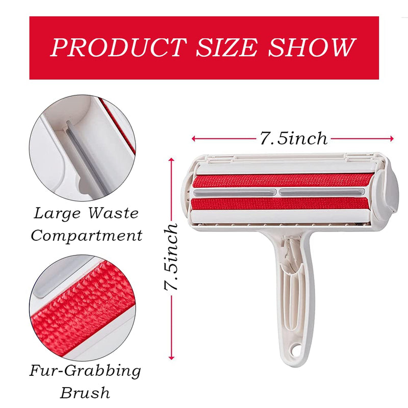 Pet Hair Remover - Lint Roller for Pet Hair - Cat and Dog Hair Remover for Couch, Furniture, Carpet, Car Seat, Reusable Pet Hair Roller W/Self-Cleaning Base - Upgraded Animal Fur Removal Tool - PawsPlanet Australia