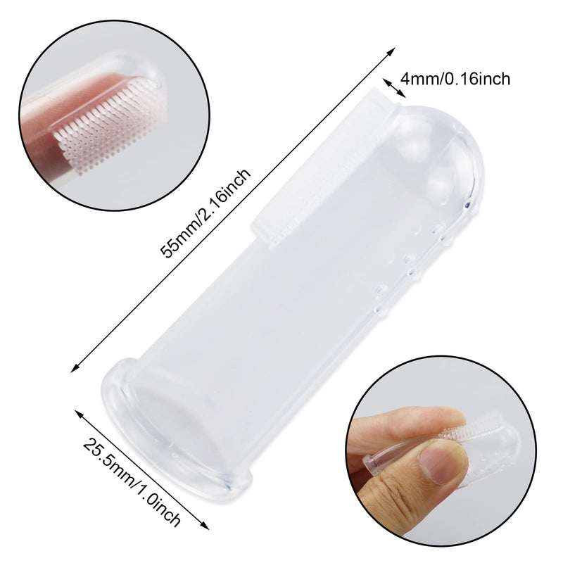 Pack of 14 Soft Silicone Pet Toothbrushes Toothbrush for Dogs Toothbrush for Cats Pet Cleaning