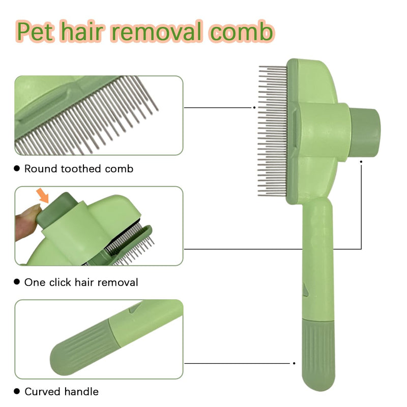 Pet Hair Removal Glove for Cats and Dogs,Mesh Hair Grooming Mitt, Equipped with 1PCS Pet Grooming Comb