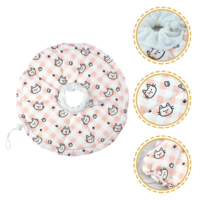Anti-scratch cat collar, 70g, made of sponge and waterproof fabric, for dogs and cats after injuries, flexibly adjustable for care and healing