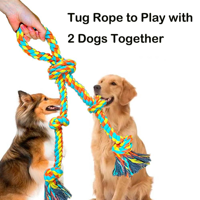 Extra Large Dog Tug of War Rope Toy for Aggressive Chewers Medium Large Breed Giant Chew Rope Puppy Teething Toys Indestructible Tug Rope Durable Knotted Rope Chewing Toys Heavy Duty XL Rope Toy - PawsPlanet Australia