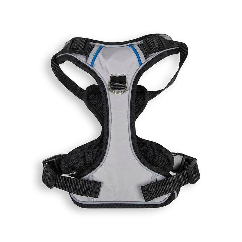 Petface Outdoor Paws Adventure Dog Harness, Silver/Grey, Medium (Pack of 1) Grey