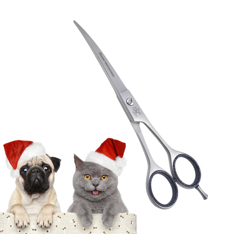 Dog Grooming Curved Scissor 5.5" Professional Grooming Scissor Downward Curved Shear for Dog, Cat, Small Dog and other Pets Grooming Scissor CVD 5.5 - PawsPlanet Australia