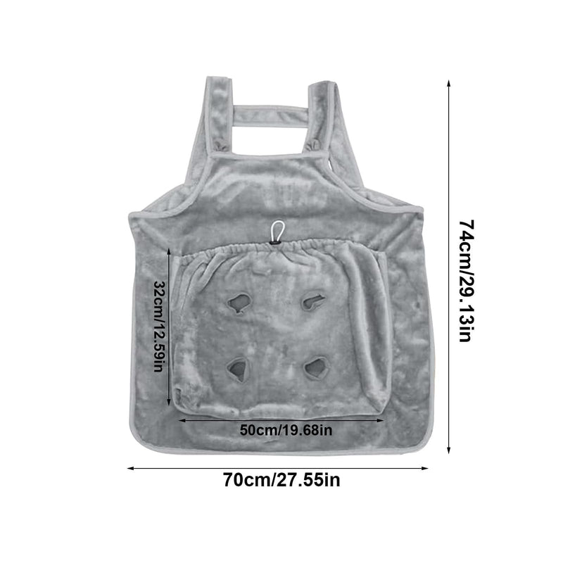 Adjustable Cat Apron Carrier with Holes Pet Carrier Sleeping Bag Pet Carrier Sling Cat Carrier Bag Cat Carrier Pouch for Small Sized Animals (B) B - PawsPlanet Australia