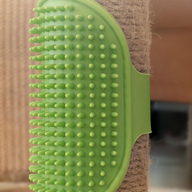 4 Pack Softer Self Groomer Wall Corner Massage Comb Scratcher Grooming Brush Tool Cleaning Tool Indoor for Long Short Fur Kitten Cats Dogs, Green - PawsPlanet Australia