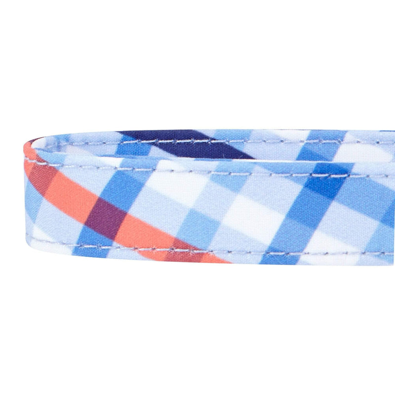 Blueberry Pet 4 Patterns Blue Hue Scottish Plaid Style Adjustable Tie Dog Collar, Medium, Neck 14.5"-20" Polka Dot Tie + Collar - PawsPlanet Australia