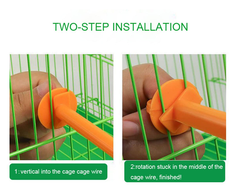 4 Pack Perch Cage Clip On Plastic Parrot Stand for Parakeet Manor Travel Wire Cages Finch Canary Budgie Parrotlets Cockatiels Conure Lovebird Small Birds - PawsPlanet Australia