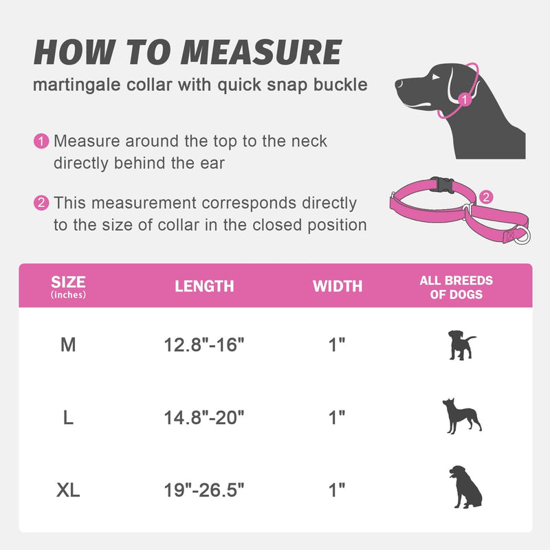 Martingale Collar for Training Dogs. Adjustable Reflective Collars with Buckle-USA Flag- NO Pull-Prevents Slipping Out, for Medium Large XL Dogs. Helps with Strong pullers (L, red) L - PawsPlanet Australia