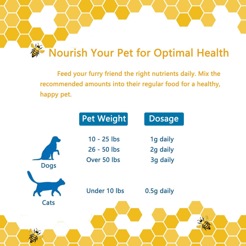 Bee Propolis for Dogs ＆ Cats - Natural Immune and Dental Care Support, 4oz Propolis Supplement Rich in Flavonoids - PawsPlanet Australia