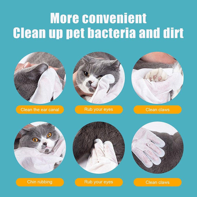 Pet No Washing Glove，Gloves For Pet Grooming，Bathing And Grooming，Pet Cleaning Supplies For Dogs And Cats