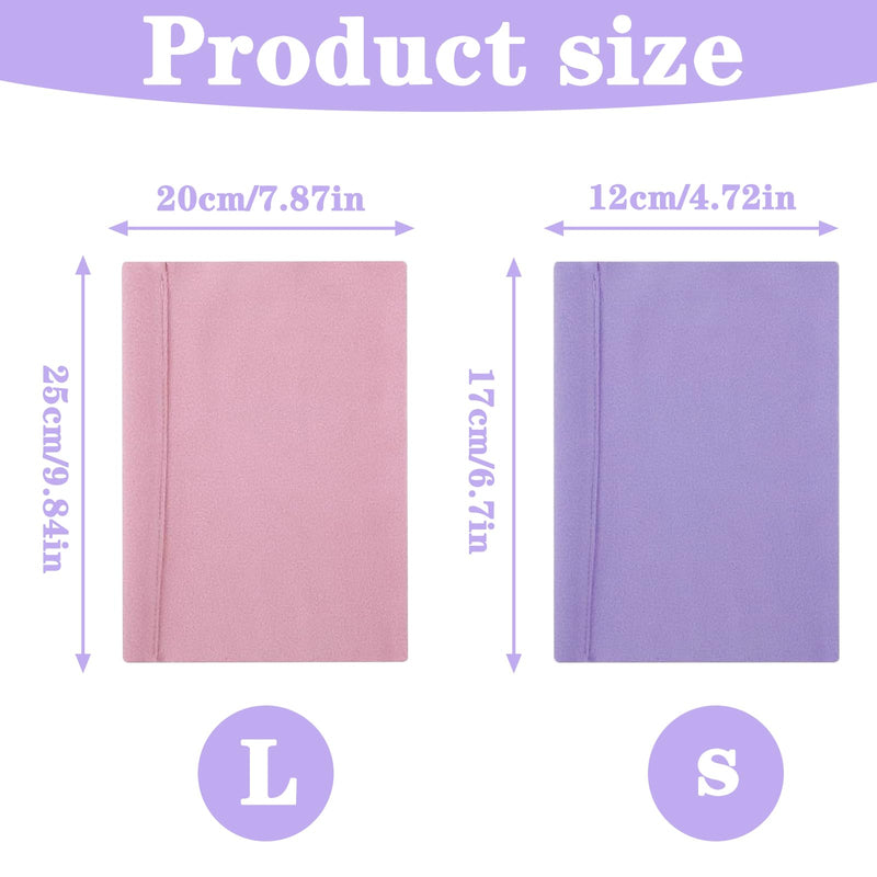2PCS Dog Ear Defenders, Breathable Pet Ear Protectors, Soft Warm Dog Snood for Shower for Noise Grooming Anxiety Calming (Purple Pink)