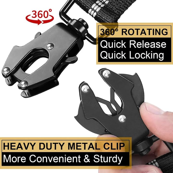 Tactical Dog Harness with Handle, Collar & Leash Set – No Pull Dog Vest with Adjustable Buckles, Reflective Patches & Heavy-Duty Nylon for Medium Dogs (Black) Black - PawsPlanet Australia