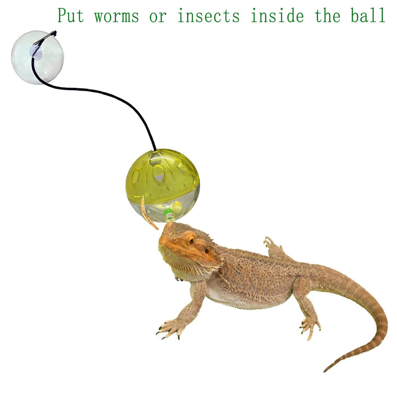 6 Pack Bearded Dragon Toys Balls Bell,Bearded Dragon Accessories,Fit for Lizard Small Reptile Habitat Terrarium Tank - PawsPlanet Australia